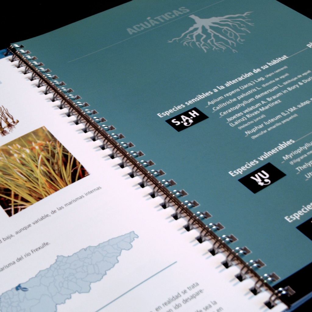 Diseño de la Guía de campo Las especies amenazadas de la flora de Asturias