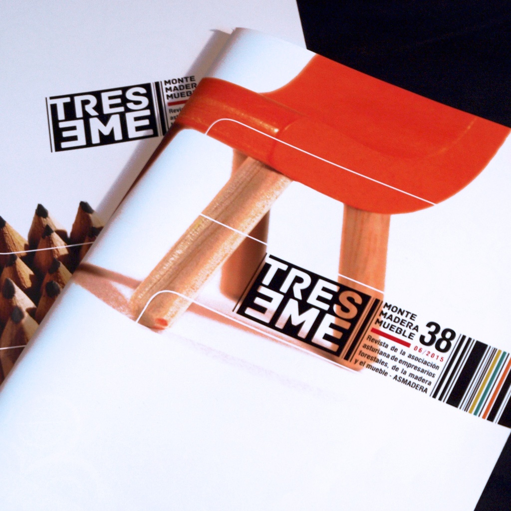 Diseño y maquetación de la revista Treseme, editada por Asmadera