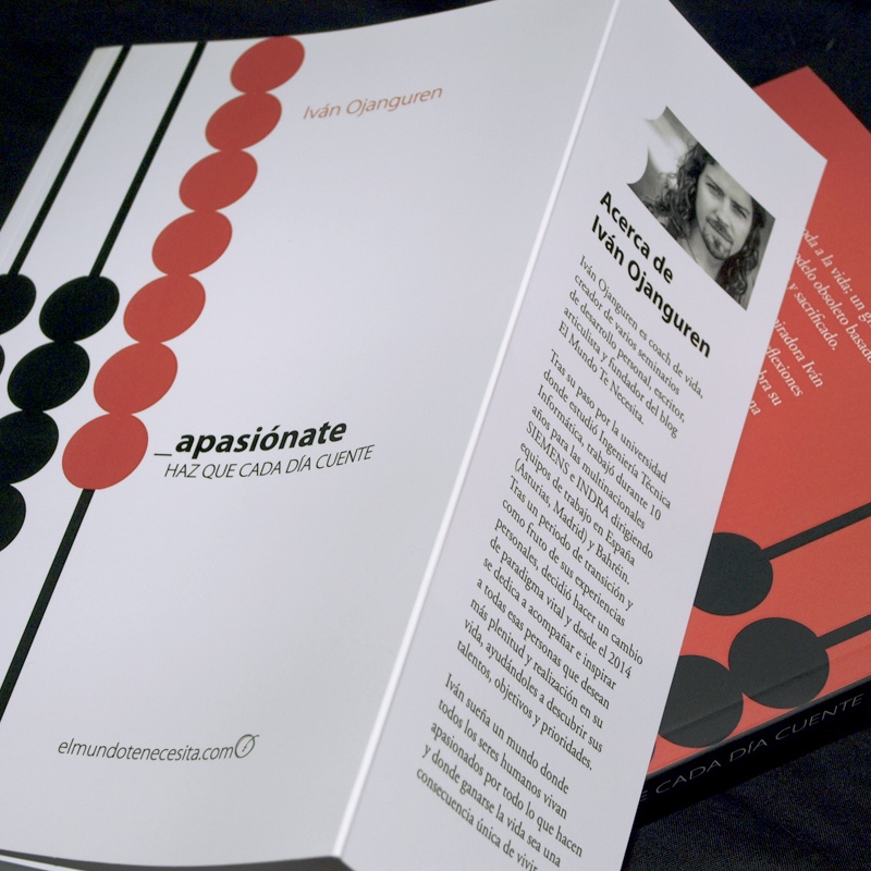 Diseño y maquetación del libro Apasiónate, de Iván Ojanguren