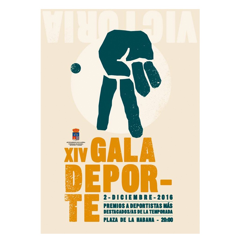 Diseño de cartel de la gala del deporte de Llanera