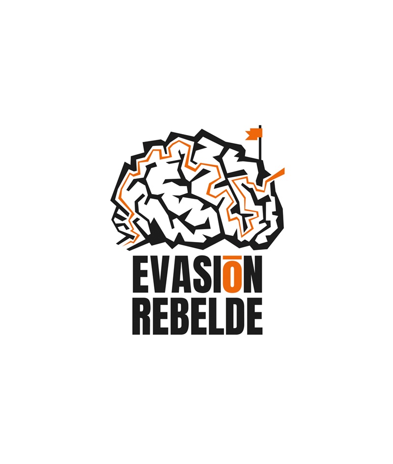 Diseño de logotipo para Evasión Rebelde, escape room de Oviedo