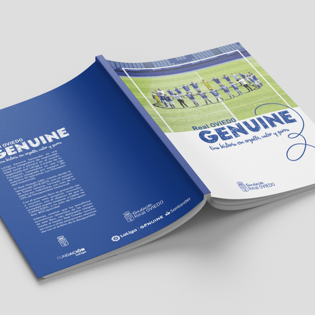 Diseño y maquetación de la publicación del Real Oviedo Genuine