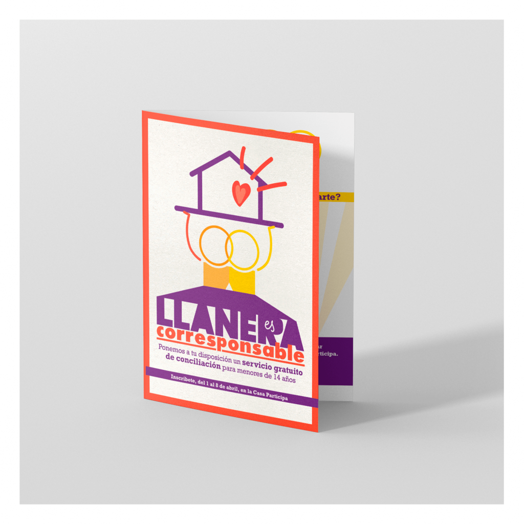 Diseño y maquetación de folleto de Llanera Corresponsable
