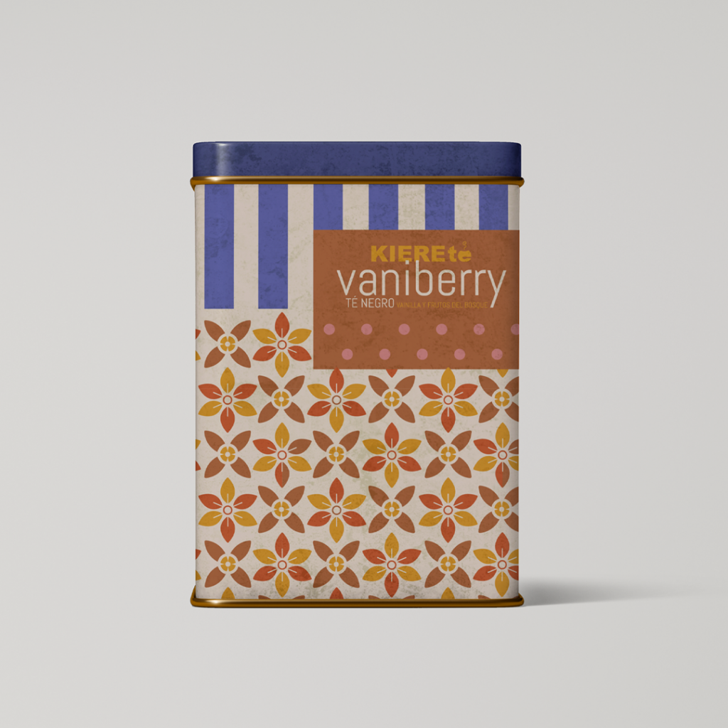 Diseño de packaging y logo para marca de té