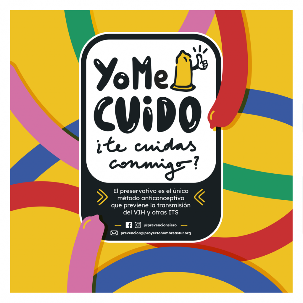 Diseño de gráfica de la campaña de prevención del VIH en Siero, Asturias