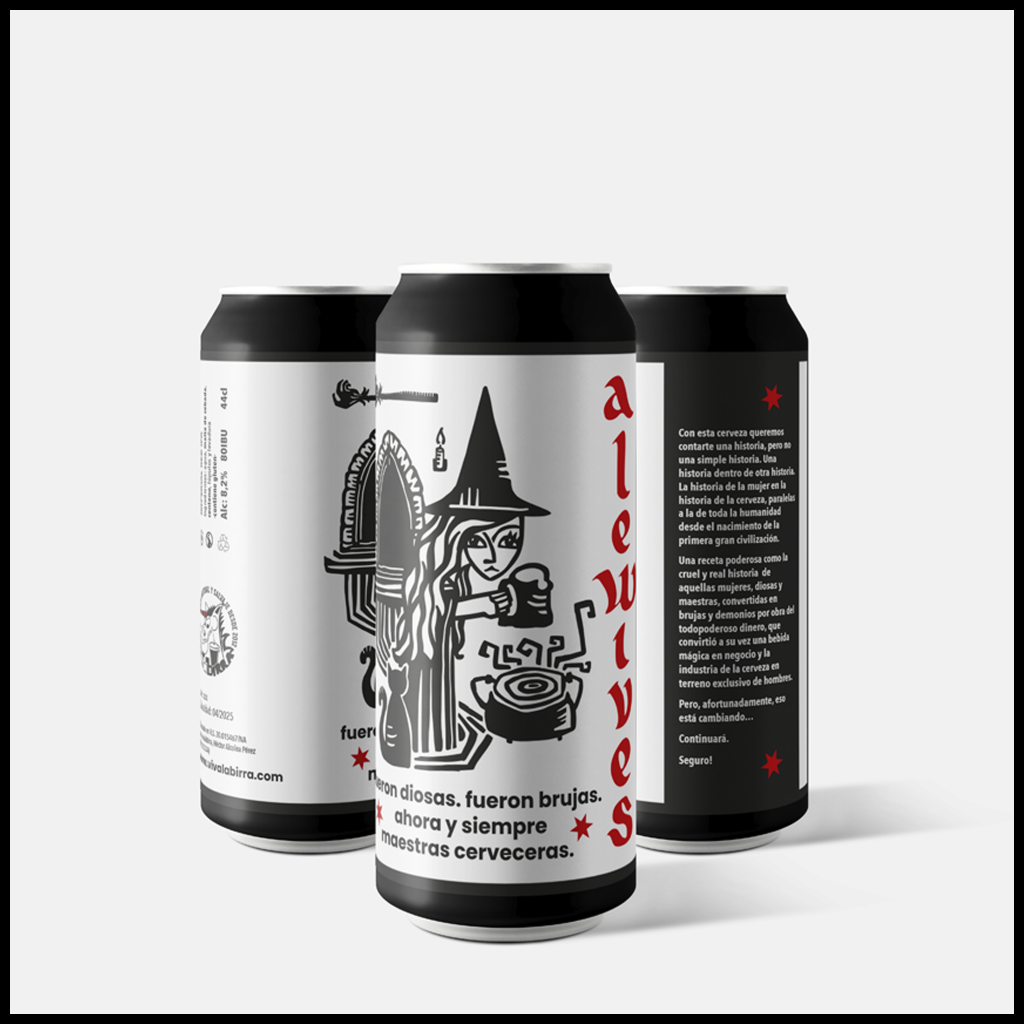 ilustración y diseño gráfico para proyecto de cerveza alewives, con vivalabirra